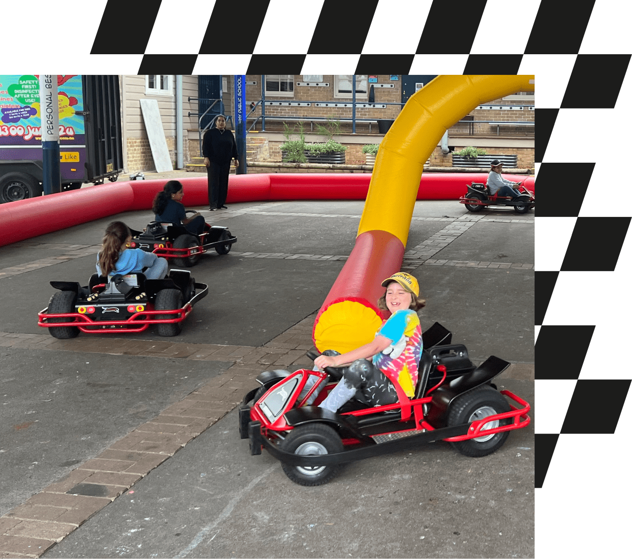 go kart event party school corporate hire kids go karts hire panther information